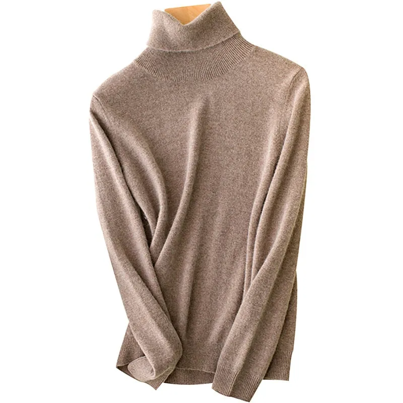 100% Merino Wool Turtleneck Sweater