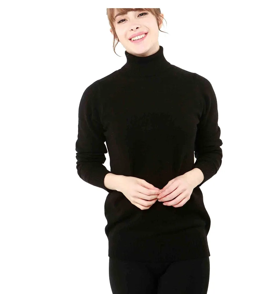 100% Merino Wool Turtleneck Sweater