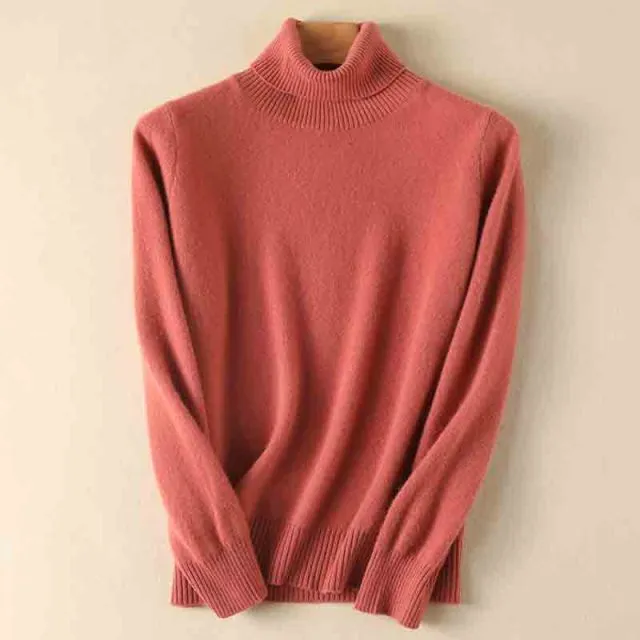 100% Merino Wool Turtleneck Sweater