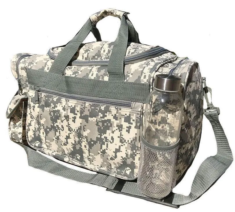 18 inch Camo Camouflage Army Duffle Bags Military Acu Sports Gym Travel Carry-On