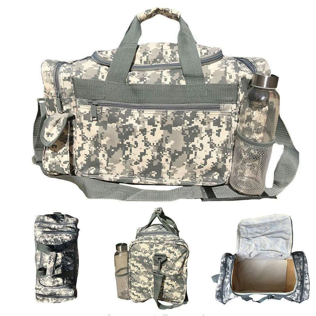 18 inch Camo Camouflage Army Duffle Bags Military Acu Sports Gym Travel Carry-On