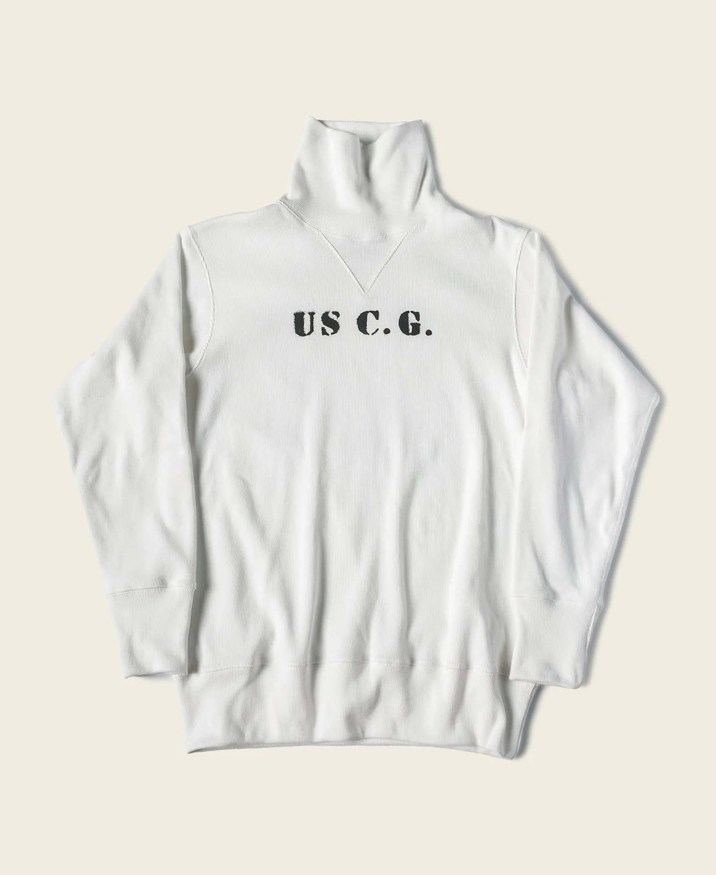 1930s USCG Turtleneck Thermal - White