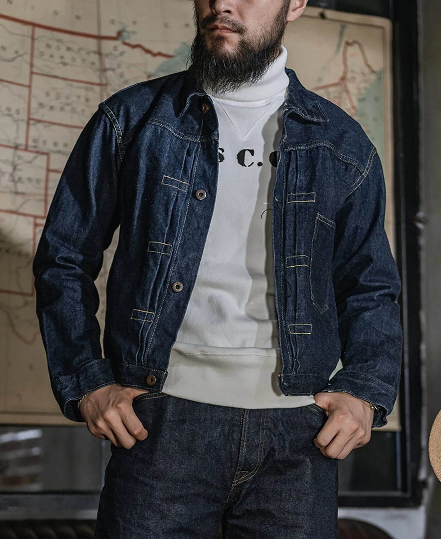 1930s USCG Turtleneck Thermal - White