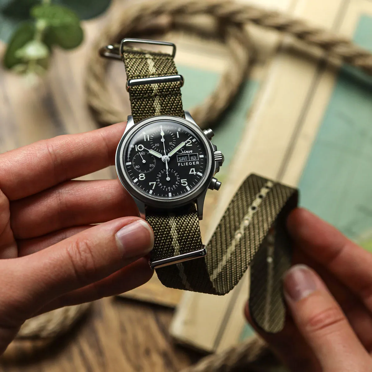 1973 British Military Watch Strap: INFANTRY - Panther