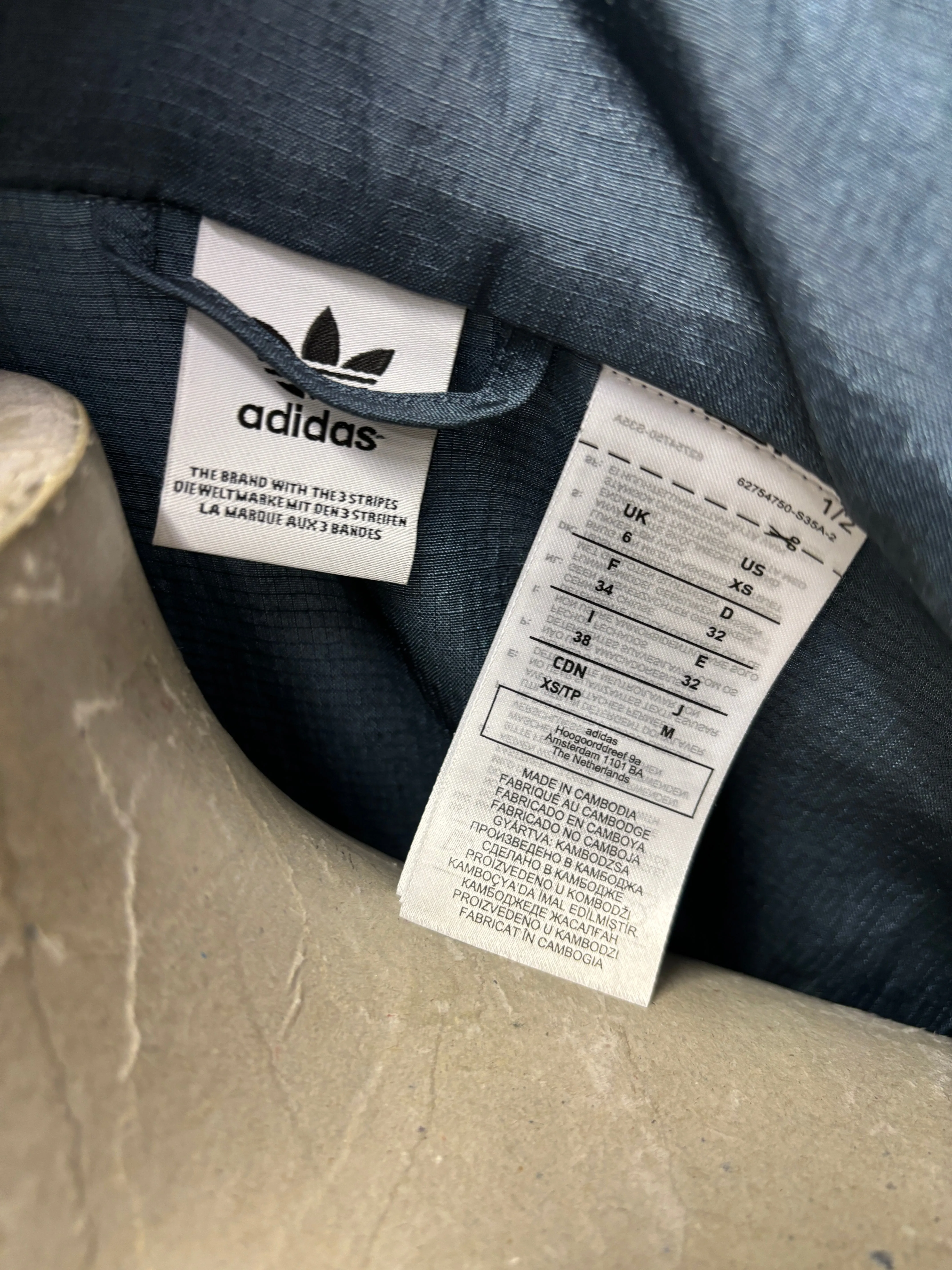 Adidas Blue Long Wind Breaker Jacket 6