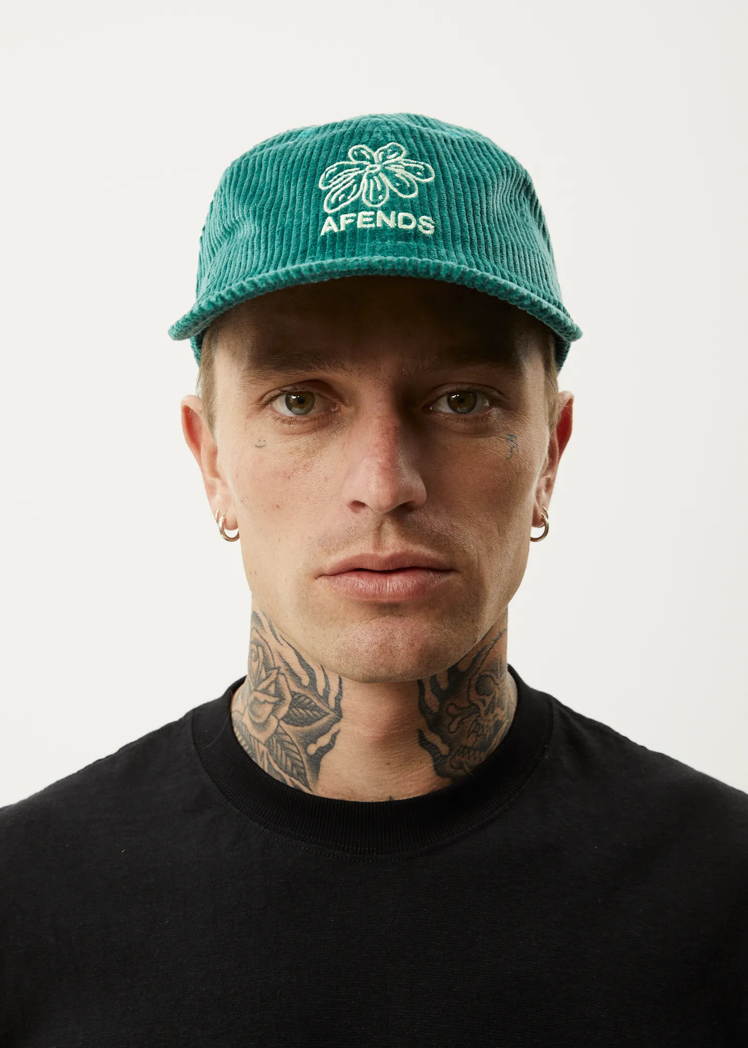 AFENDS Unisex Union - Corduroy Six Panel Cap - Emerald