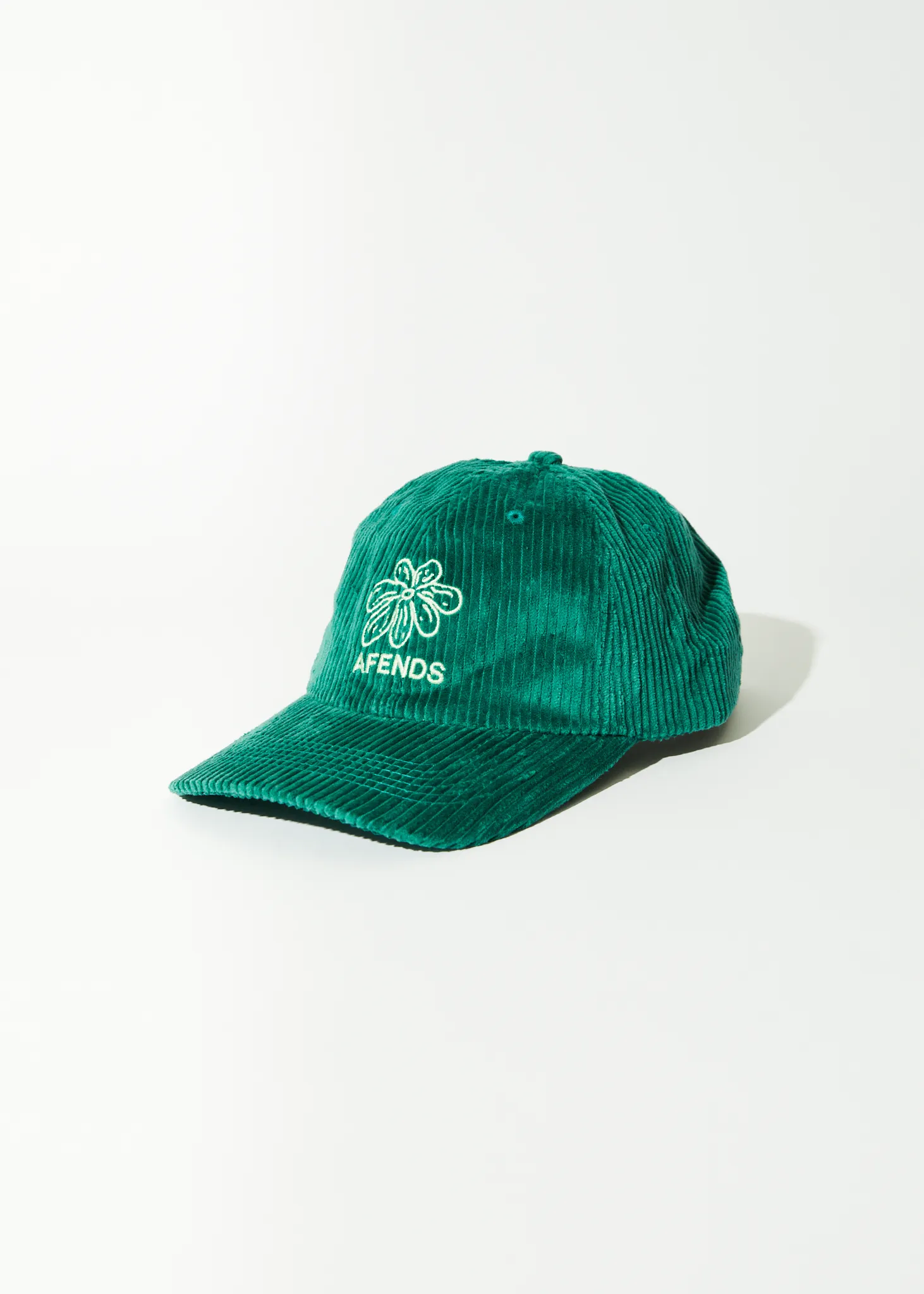 AFENDS Unisex Union - Corduroy Six Panel Cap - Emerald