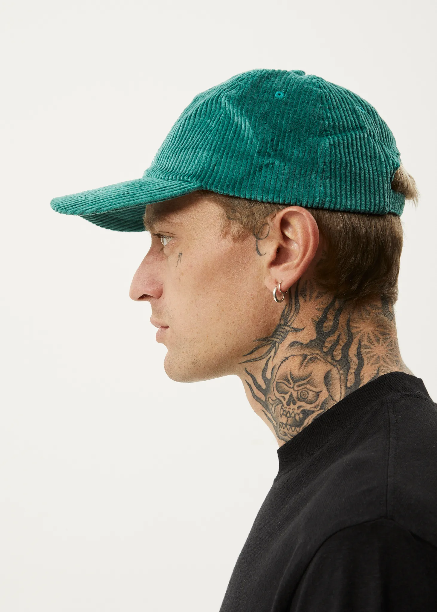 AFENDS Unisex Union - Corduroy Six Panel Cap - Emerald