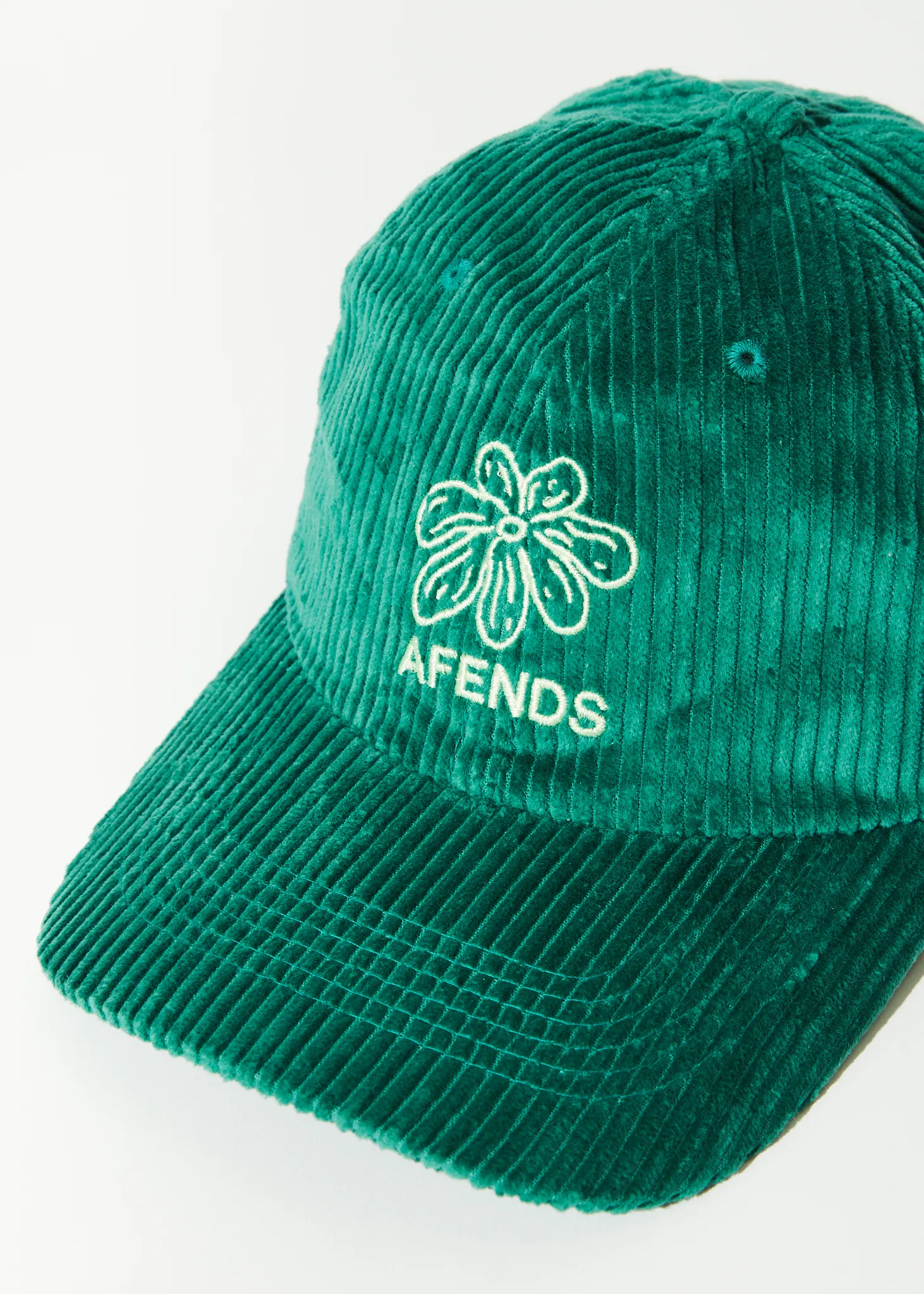 AFENDS Unisex Union - Corduroy Six Panel Cap - Emerald