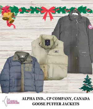 Alpha Industries, CP Company & Canada Goose Puffer Jackets