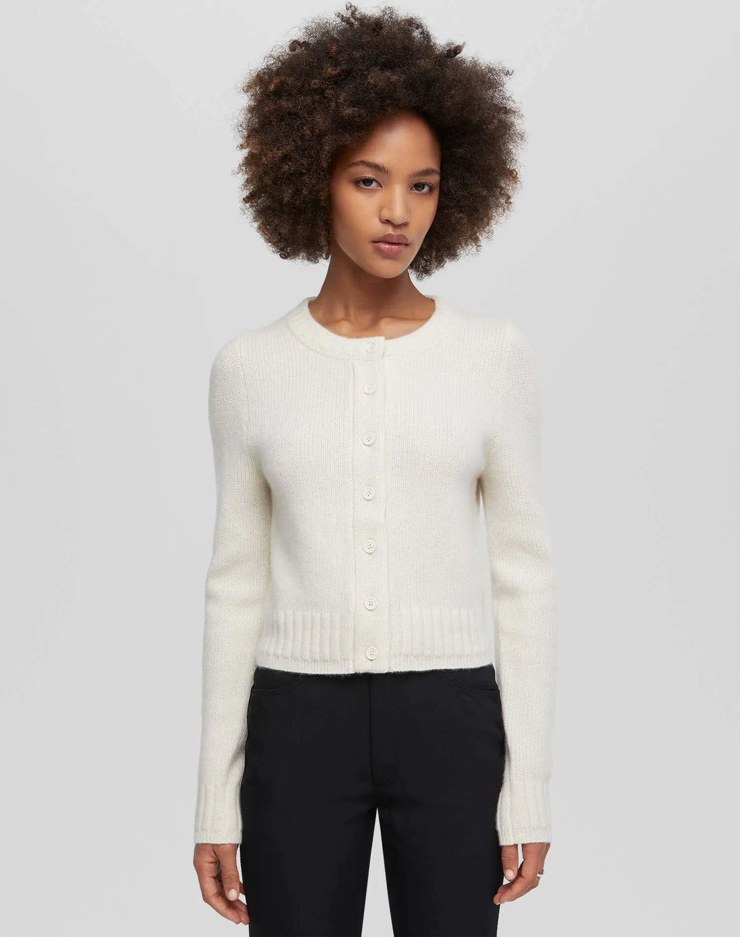 Baby Crew Cardi - Ivory