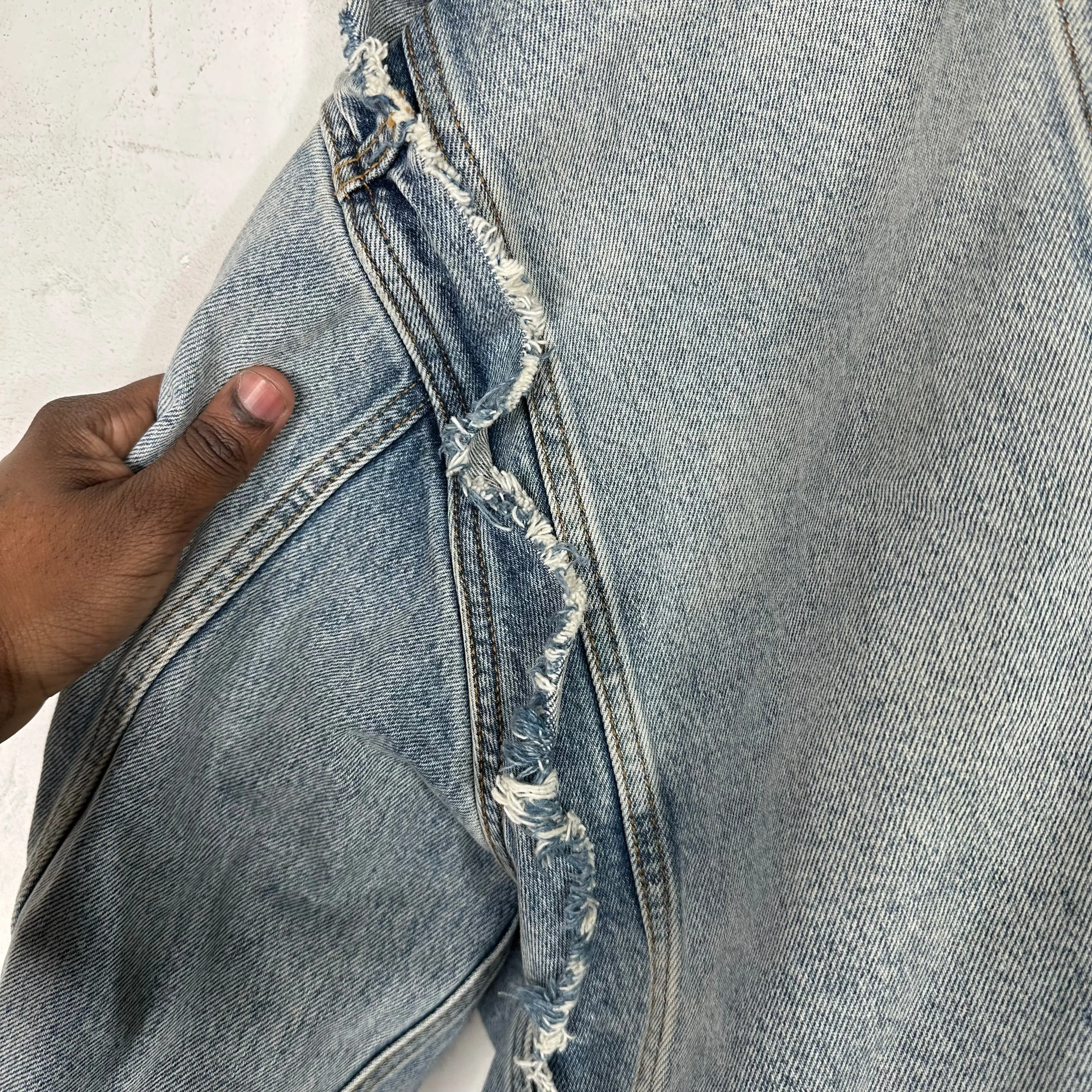 Balenciaga Distressed Denim Jacket