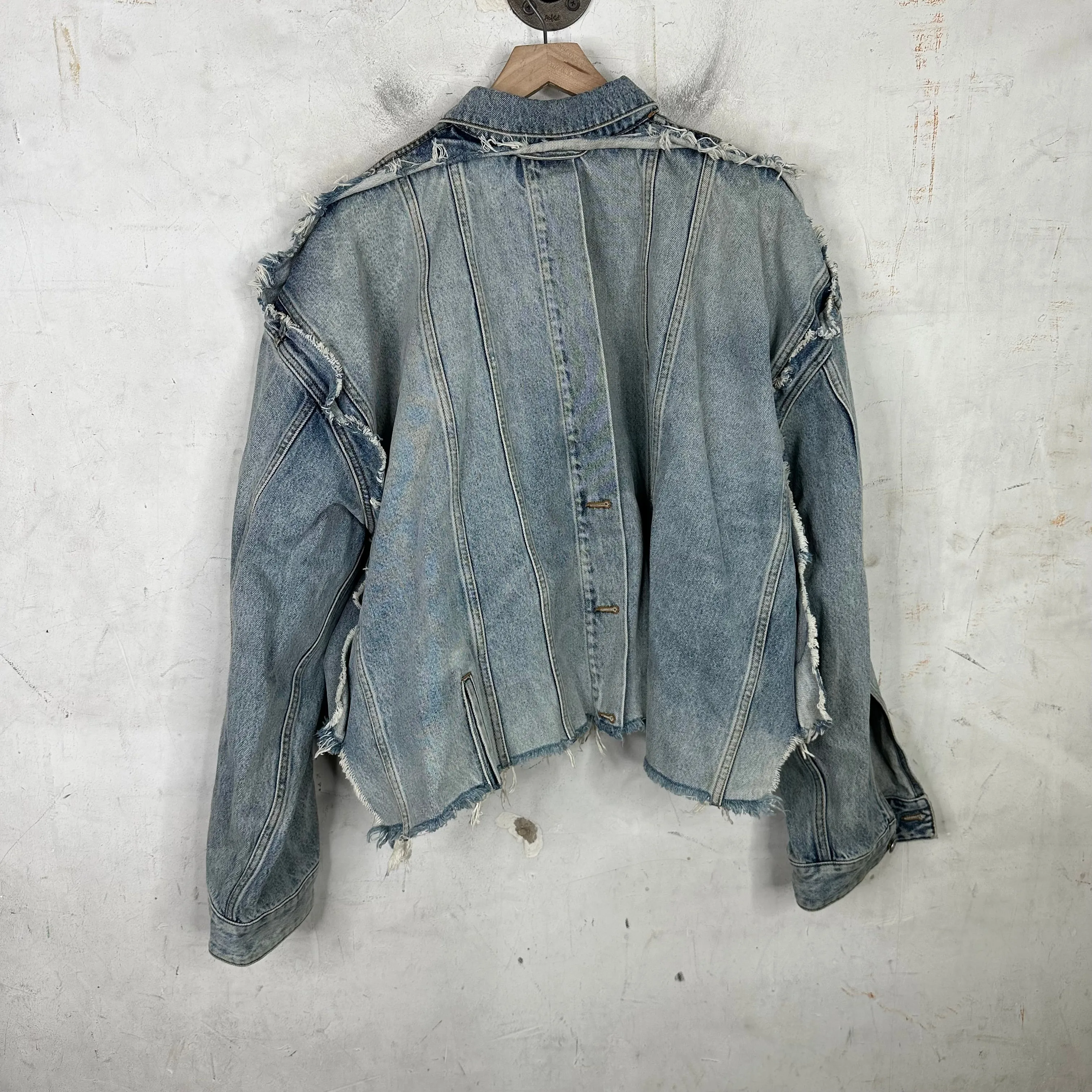 Balenciaga Distressed Denim Jacket