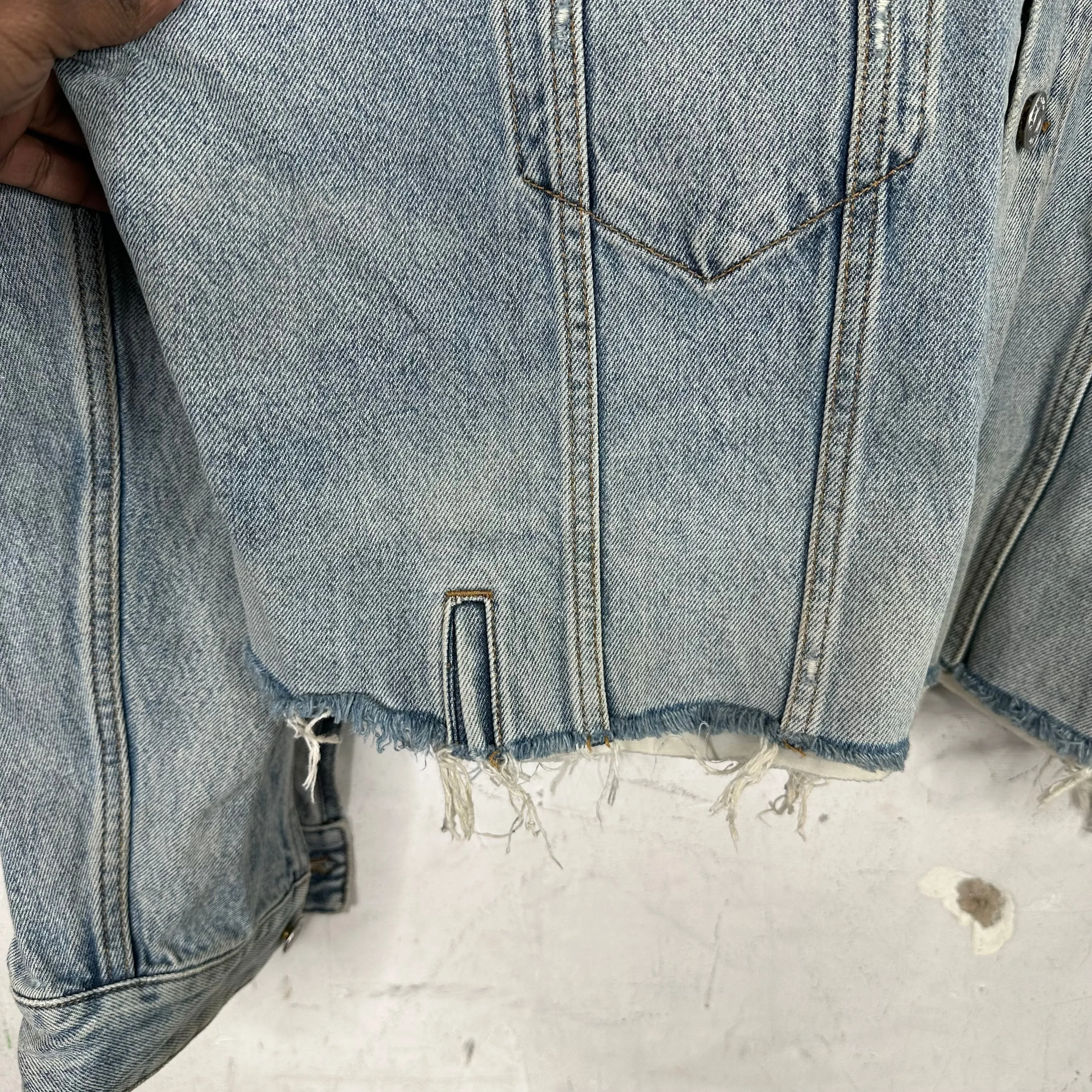 Balenciaga Distressed Denim Jacket