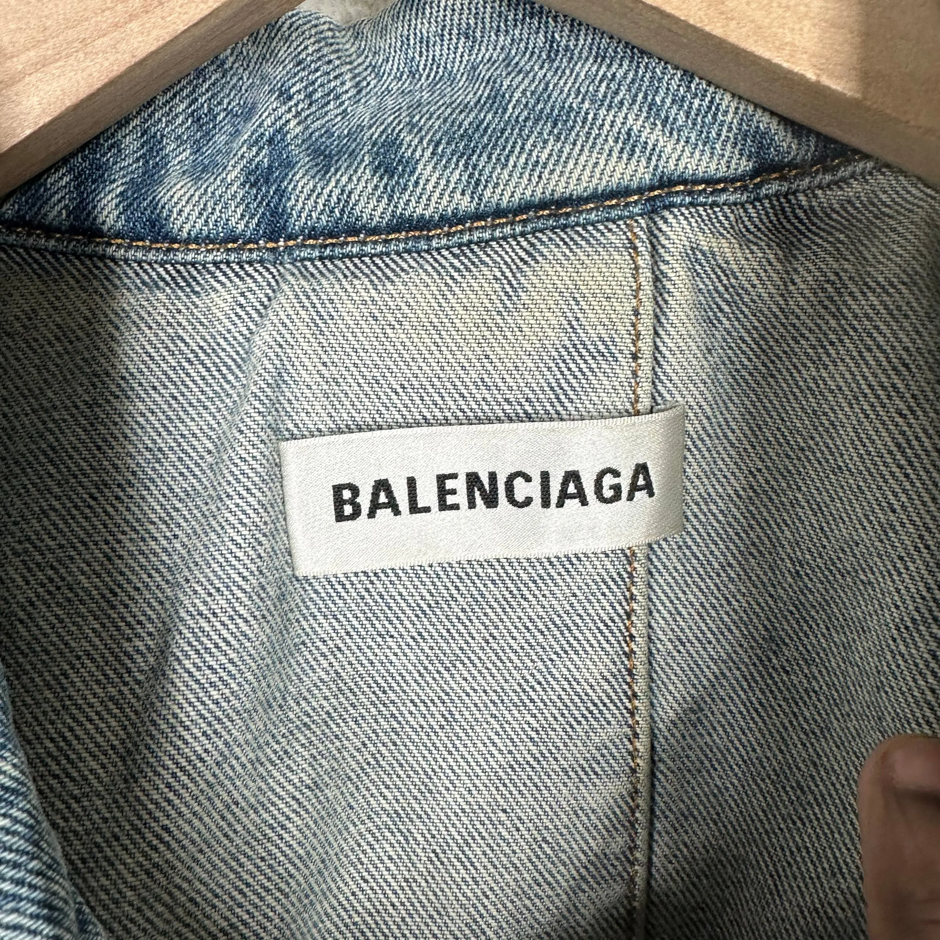 Balenciaga Distressed Denim Jacket