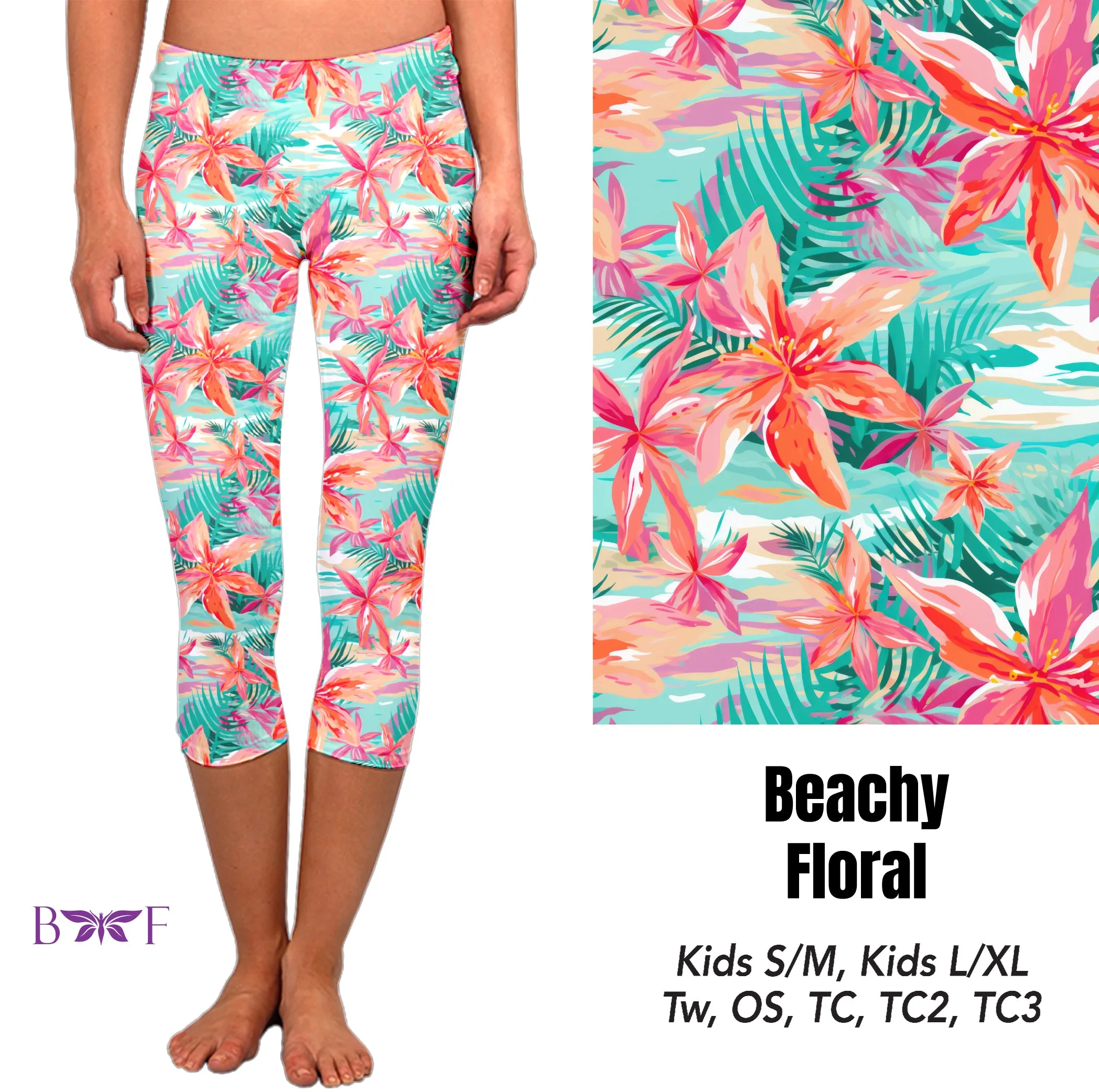 Beachy Floral capris and skorts with pockets