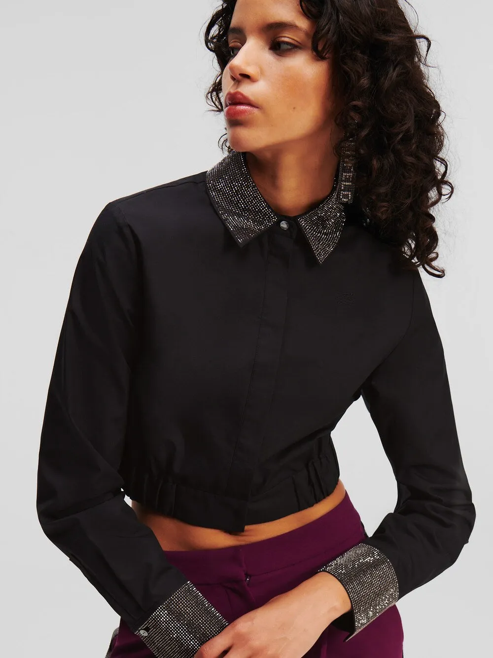 Blouse Karl Lagerfeld, black