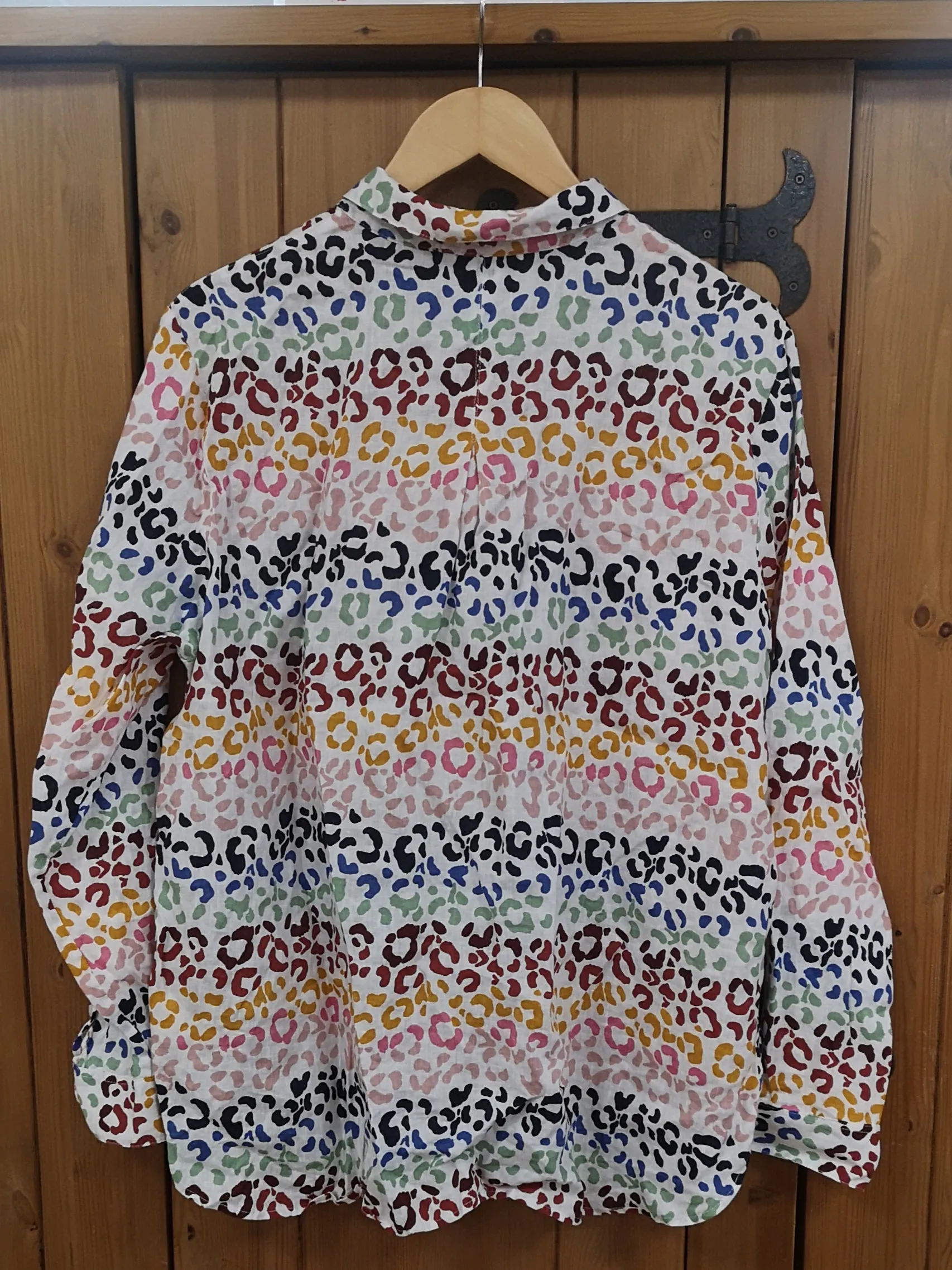 Boden Colourful Linen Shirt Size 18R