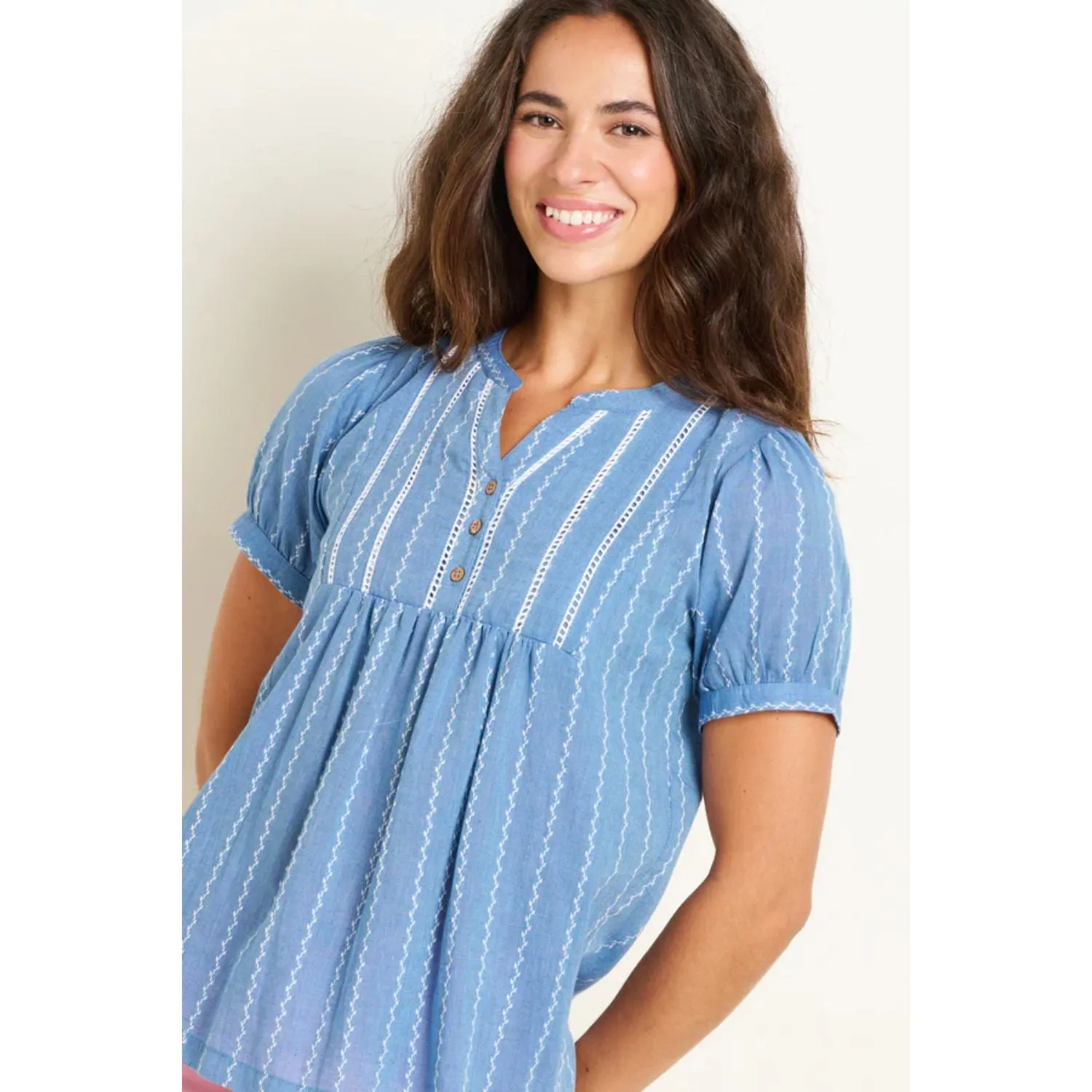 Brakeburn 14 Blue Sadie Blouse