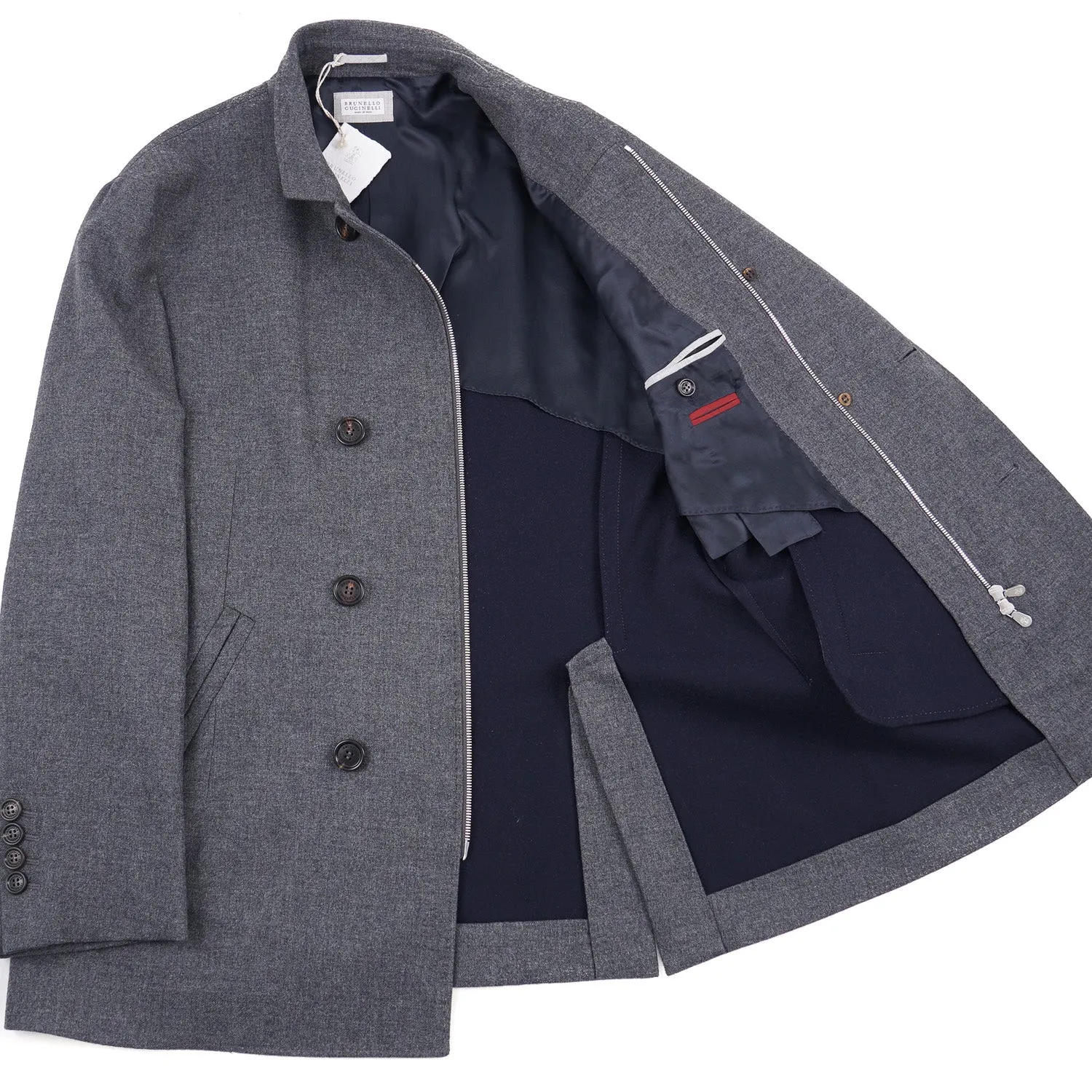 Brunello Cucinelli Mid-Weight Cashmere Peacoat