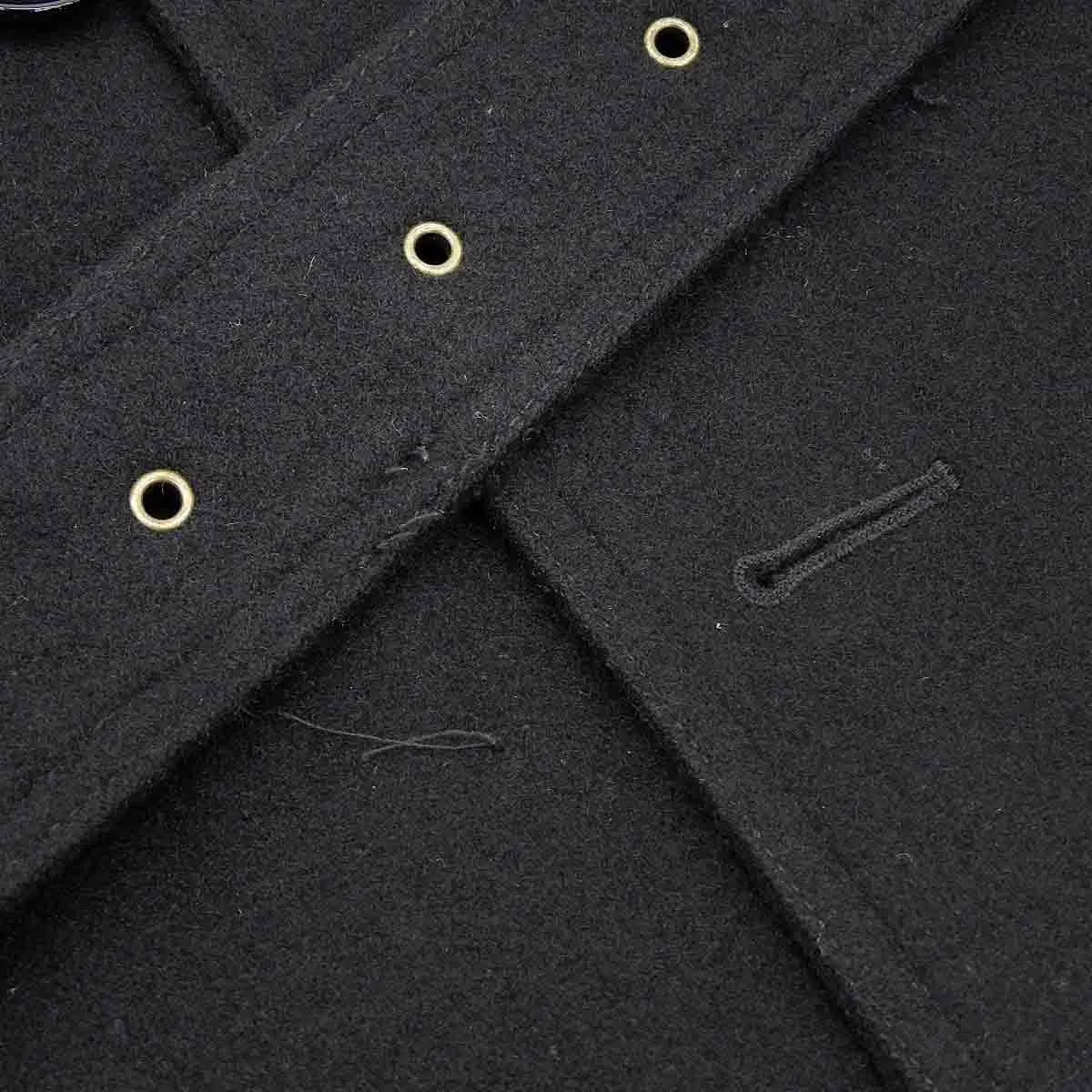 Burberry Wool Peacoat Black XS Belted