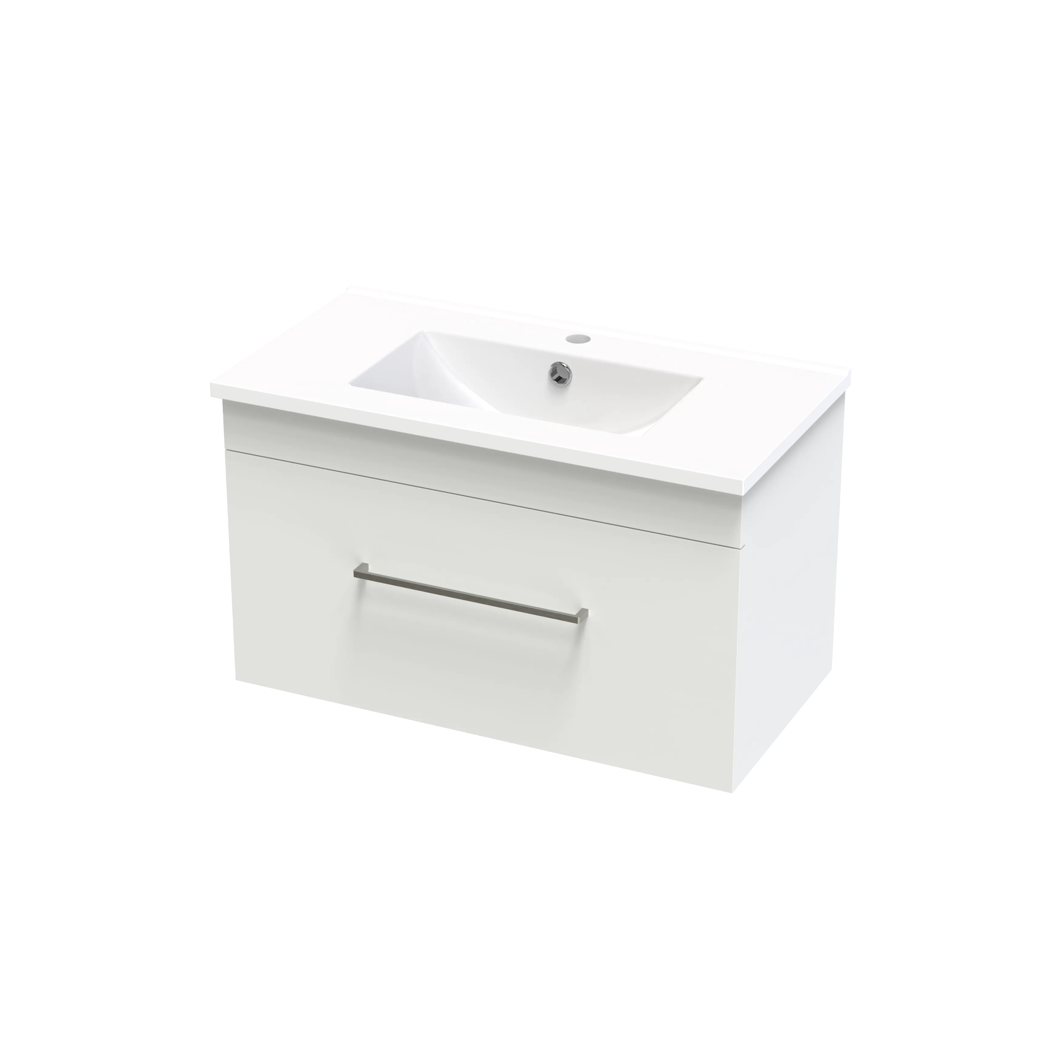 Cashmere Slim 750 Single Drawer Wall Vanity