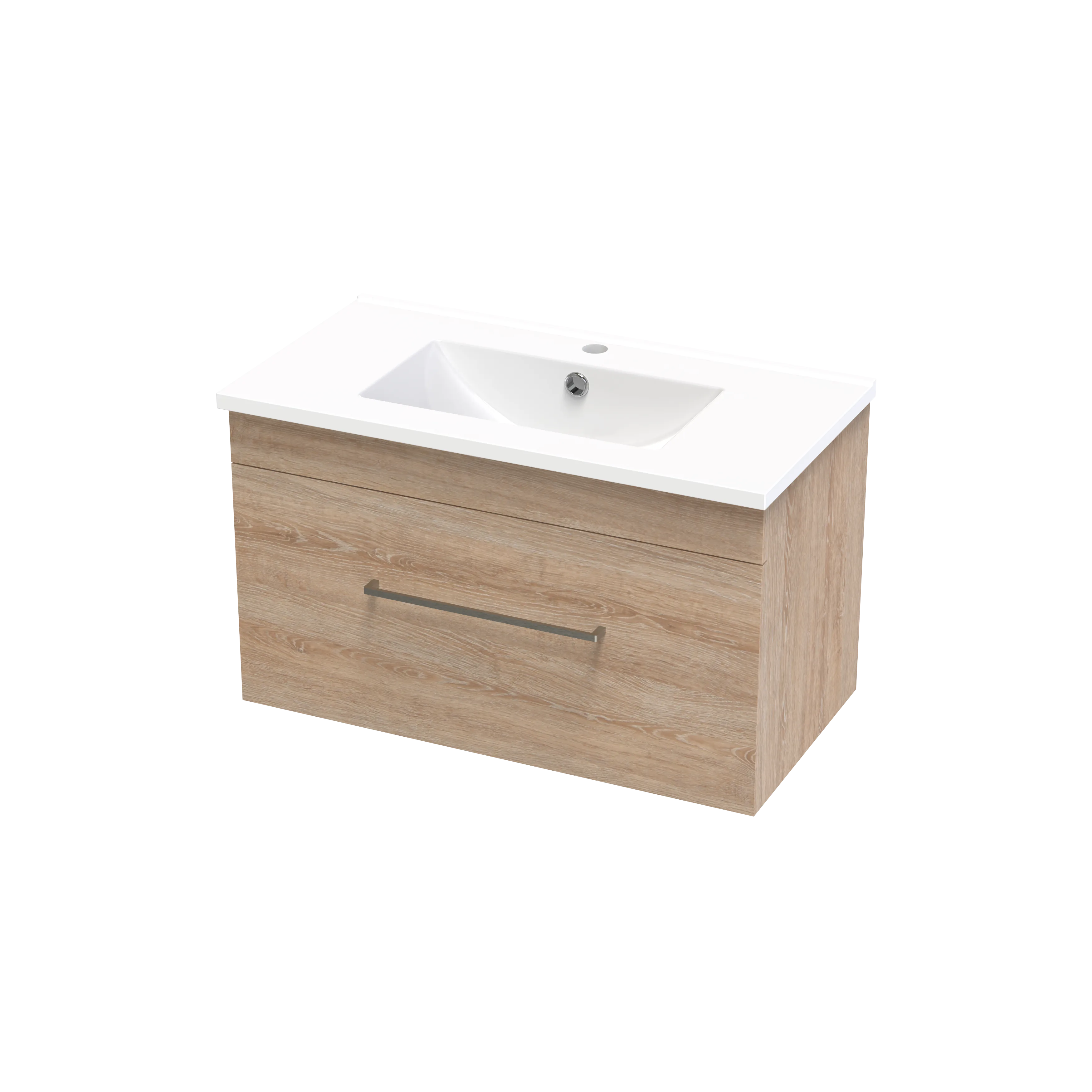 Cashmere Slim 750 Single Drawer Wall Vanity