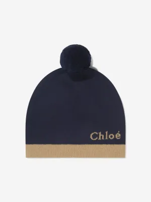 Chloé Girls Knitted Bobble Hat