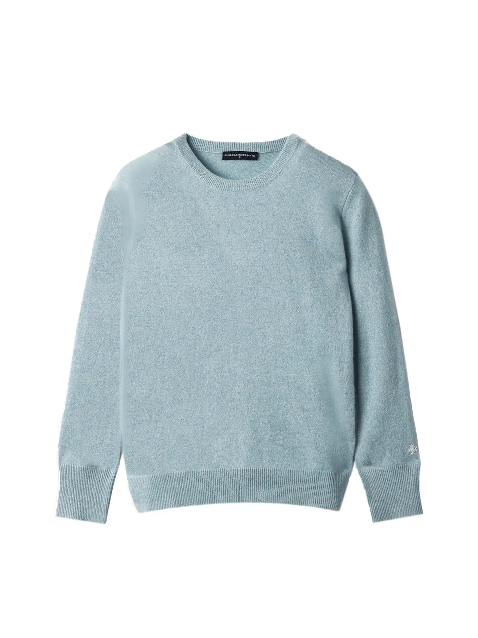 Classic Crew Neck Sweater_Eggshell Blue