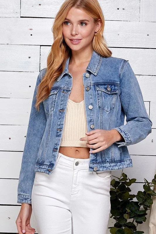 CLASSIC DENIM JEAN JACKET (LT. WASH)