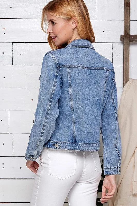 CLASSIC DENIM JEAN JACKET (LT. WASH)