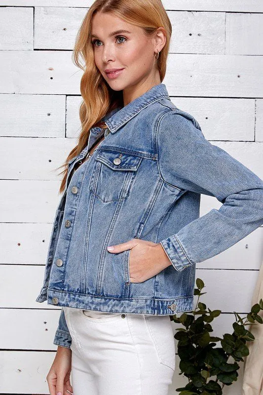 CLASSIC DENIM JEAN JACKET (LT. WASH)