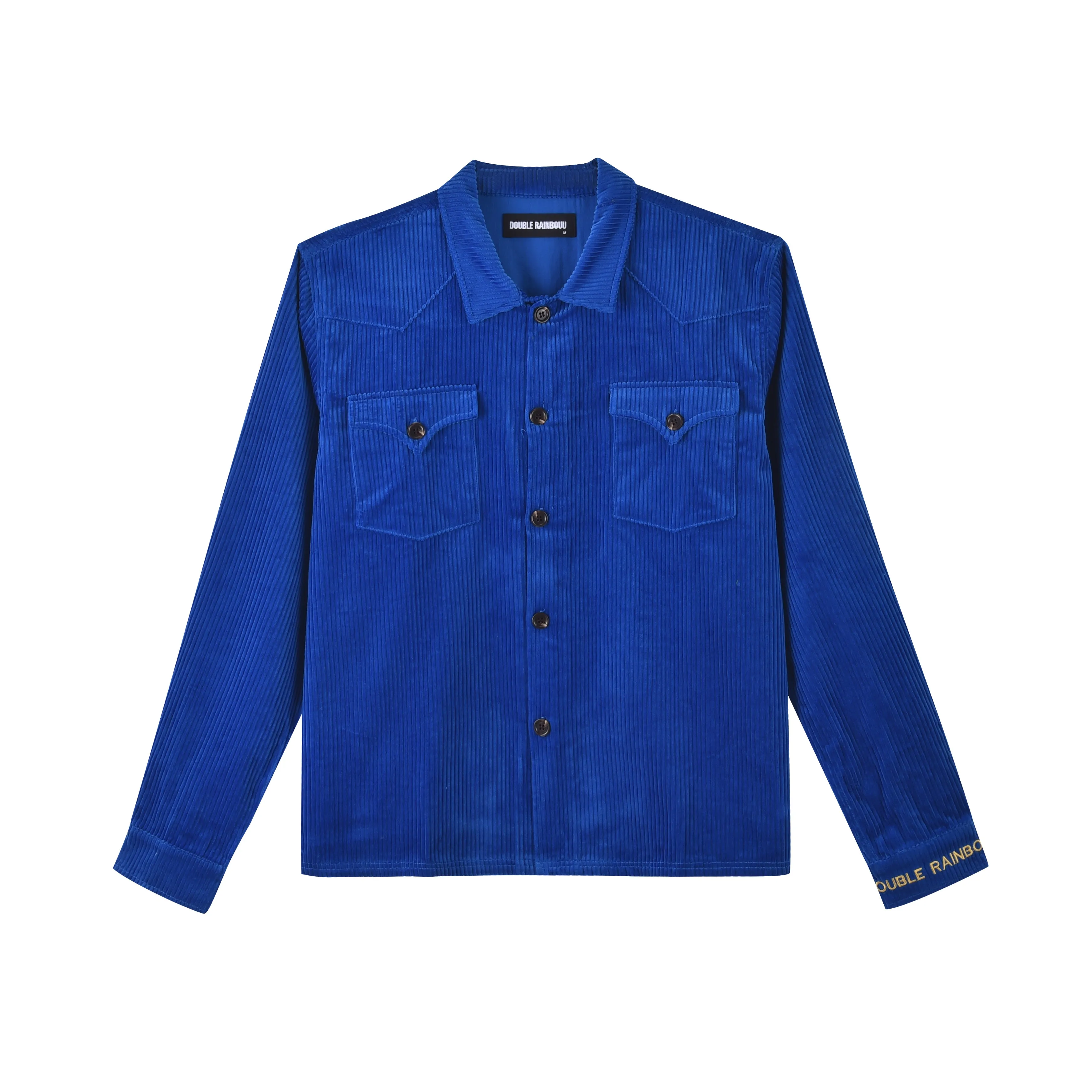 COBALT BLUE CORD JUNGLE SHIRT