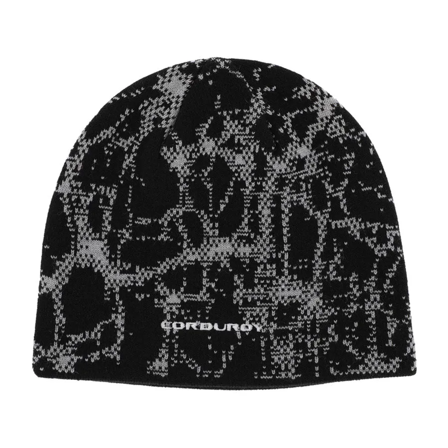 Corduroy Neuron Beanie Black 2025