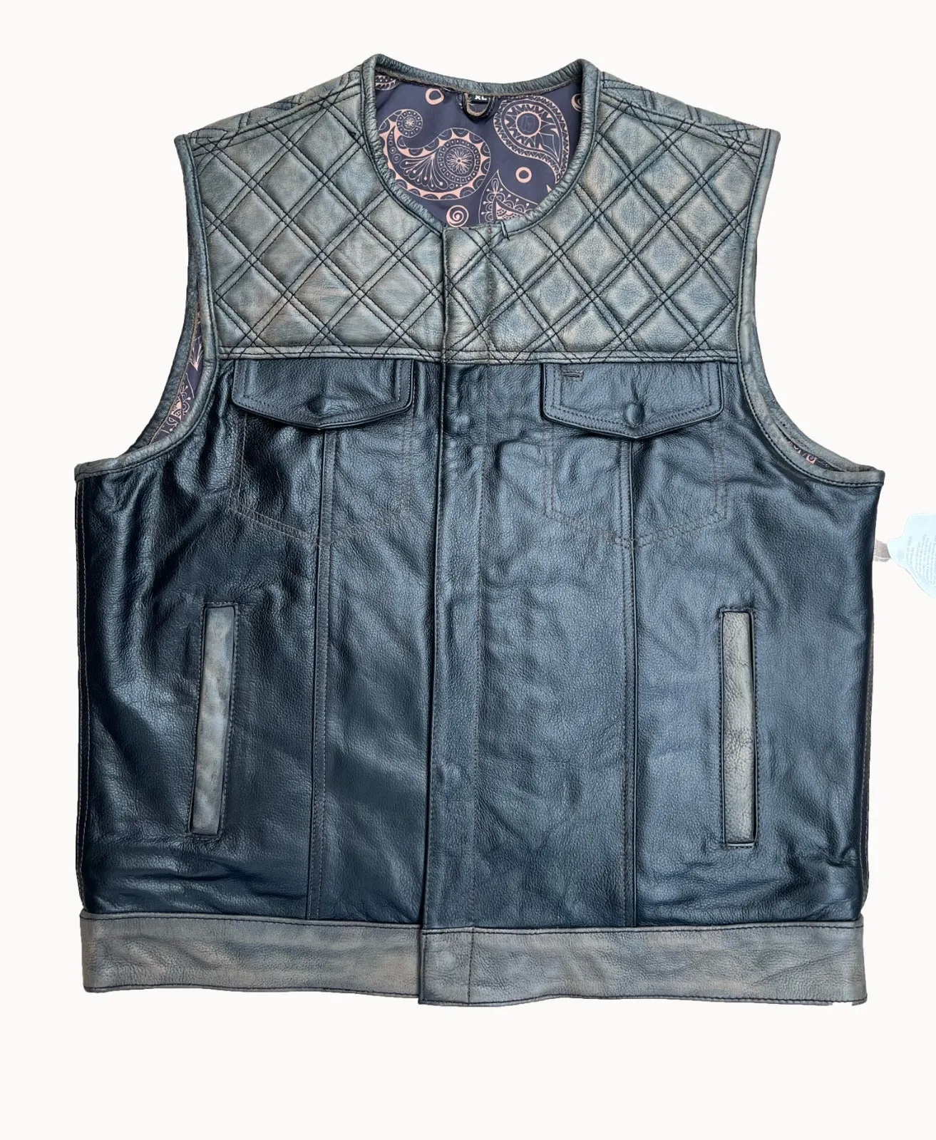 Dark Brown Leather Vests