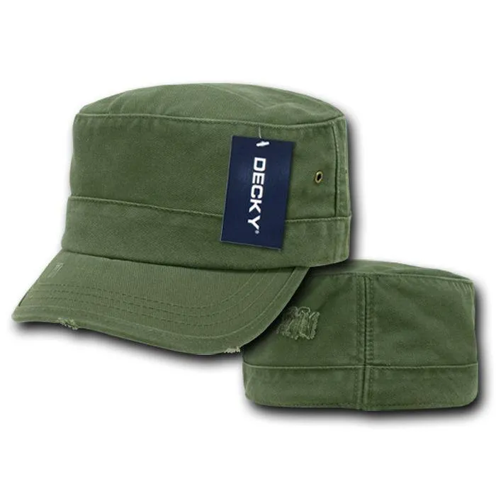 Decky Bdu G.I. US Military Patrol Cadet Army Distressed Fitted Hats Caps