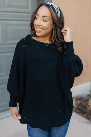 Designed For Details Sweater in Black