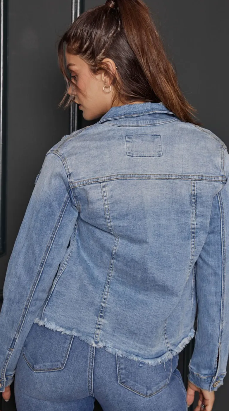 Distressed Denim Jacket