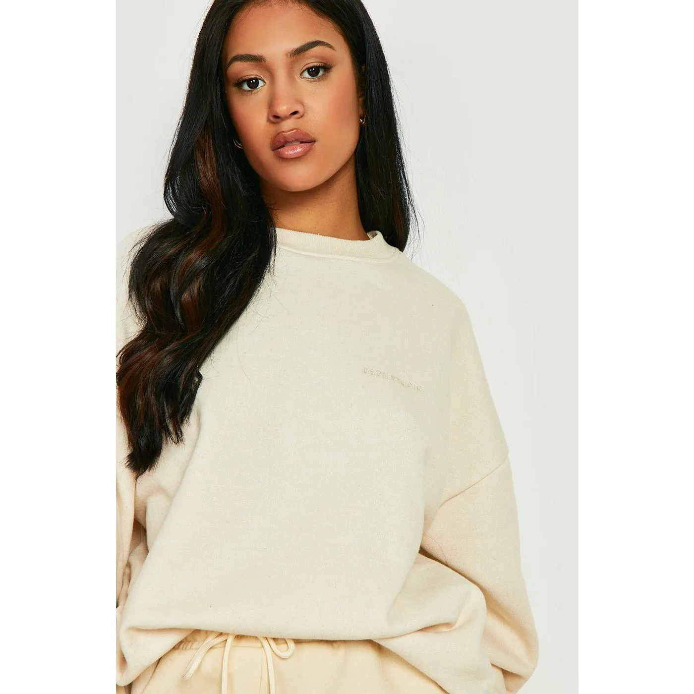 DSGN STUDIO Logo Cream Sweatshirt