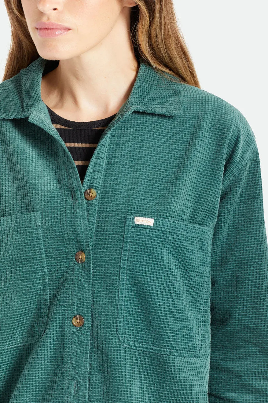 Dundee Corduroy Overshirt - Emerald