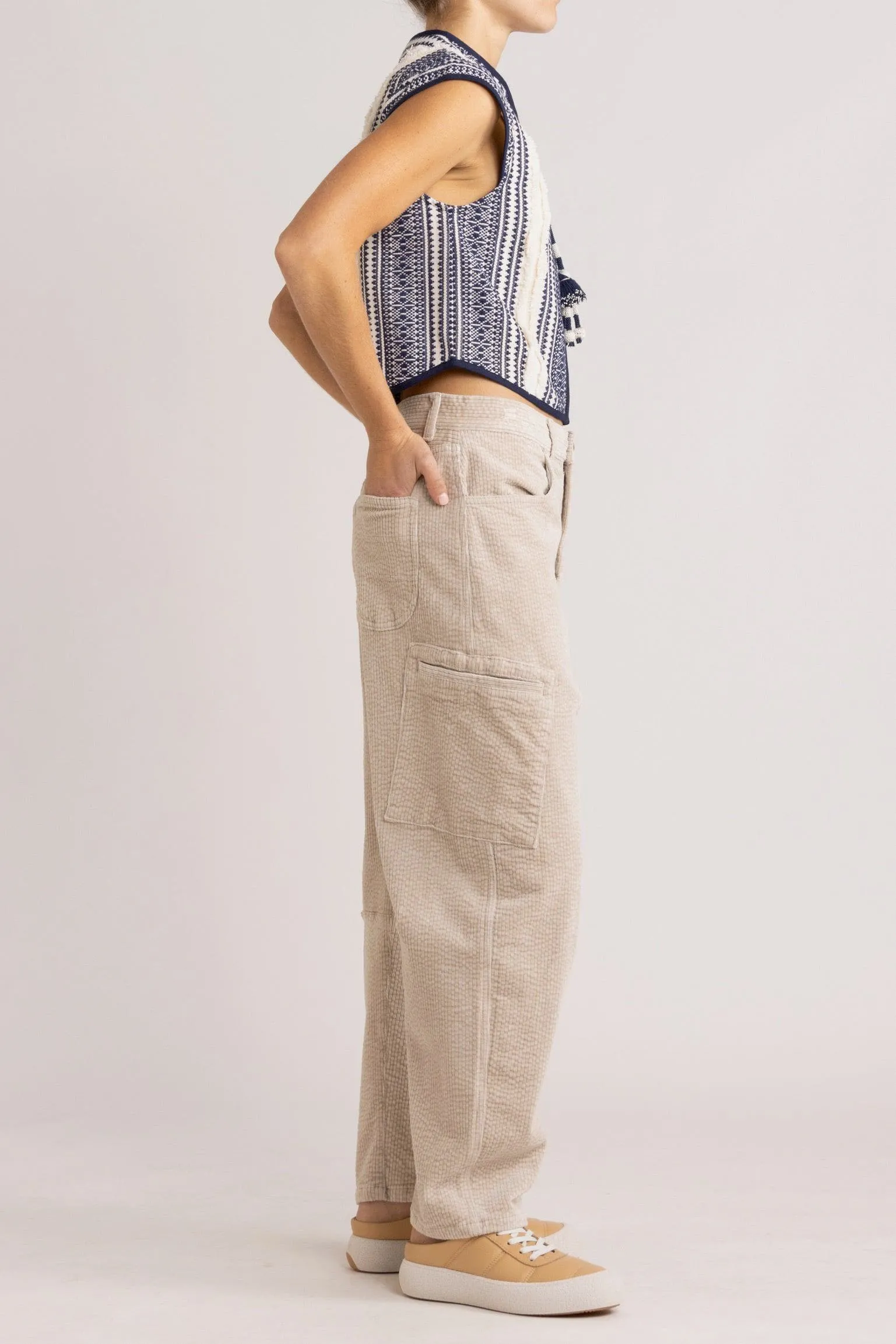 Dune Bow Leg Corduroy Pant