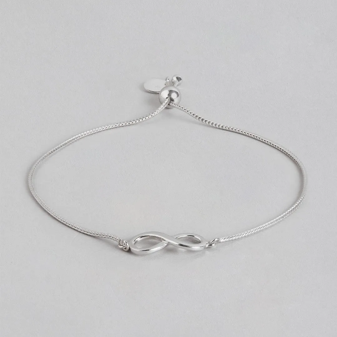 Endless Elegance 925 Sterling Silver Infinity Bracelet