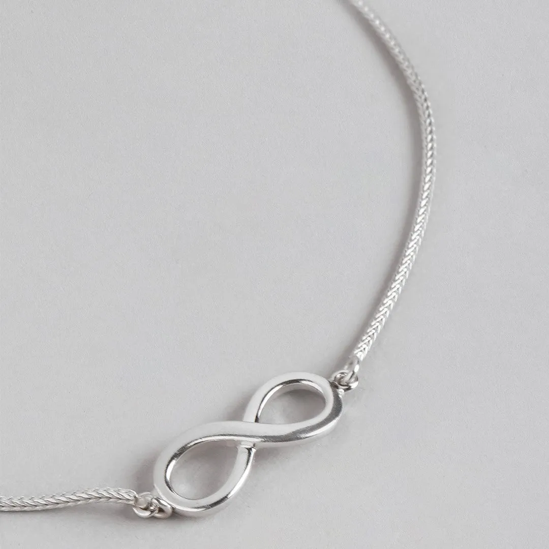 Endless Elegance 925 Sterling Silver Infinity Bracelet