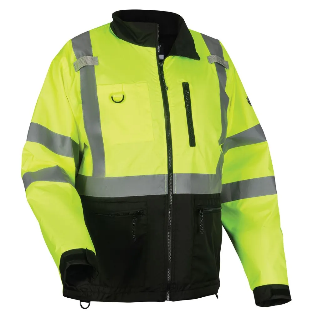 Ergodyne 23423 #8351 M Lime Hi-Vis Windbreaker Water-Resistant Jacket