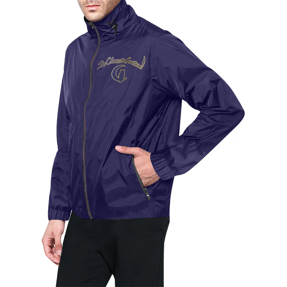 EXCELLENCE NAVY Unisex All Over Print Windbreaker