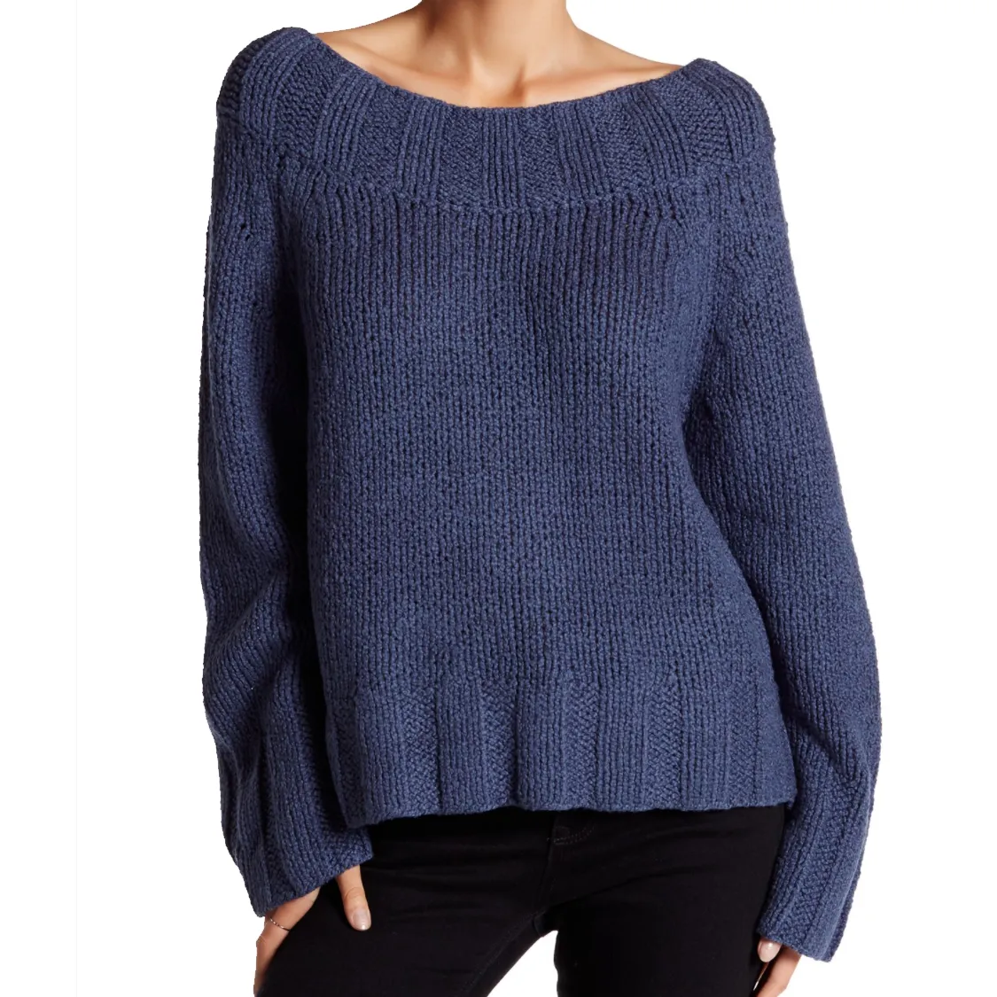 Free People Beachy Off Shoulder Slouch Sweater- Two Colors