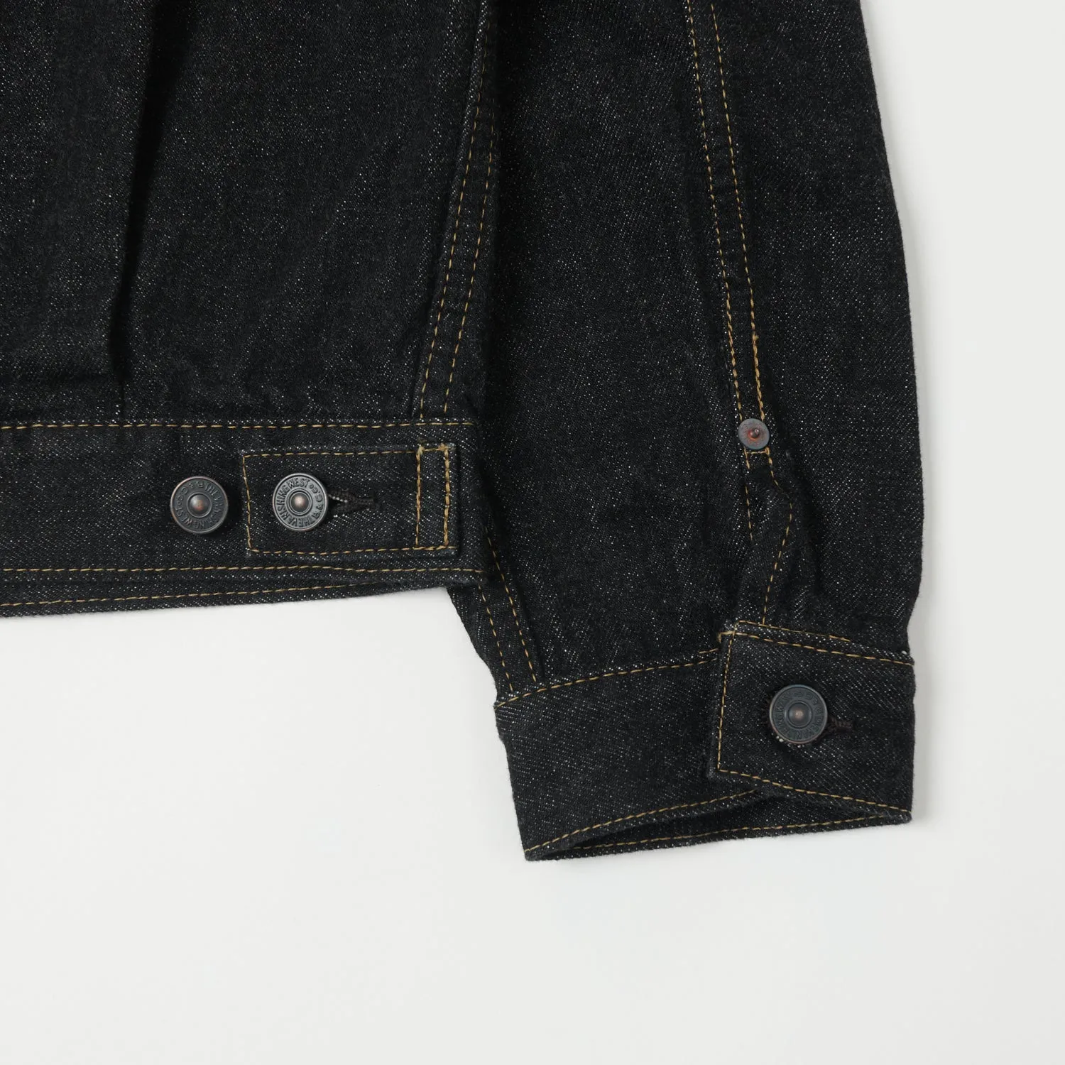 Freewheelers 507B 'The Vanishing West' 14oz Type II Denim Jacket - Black