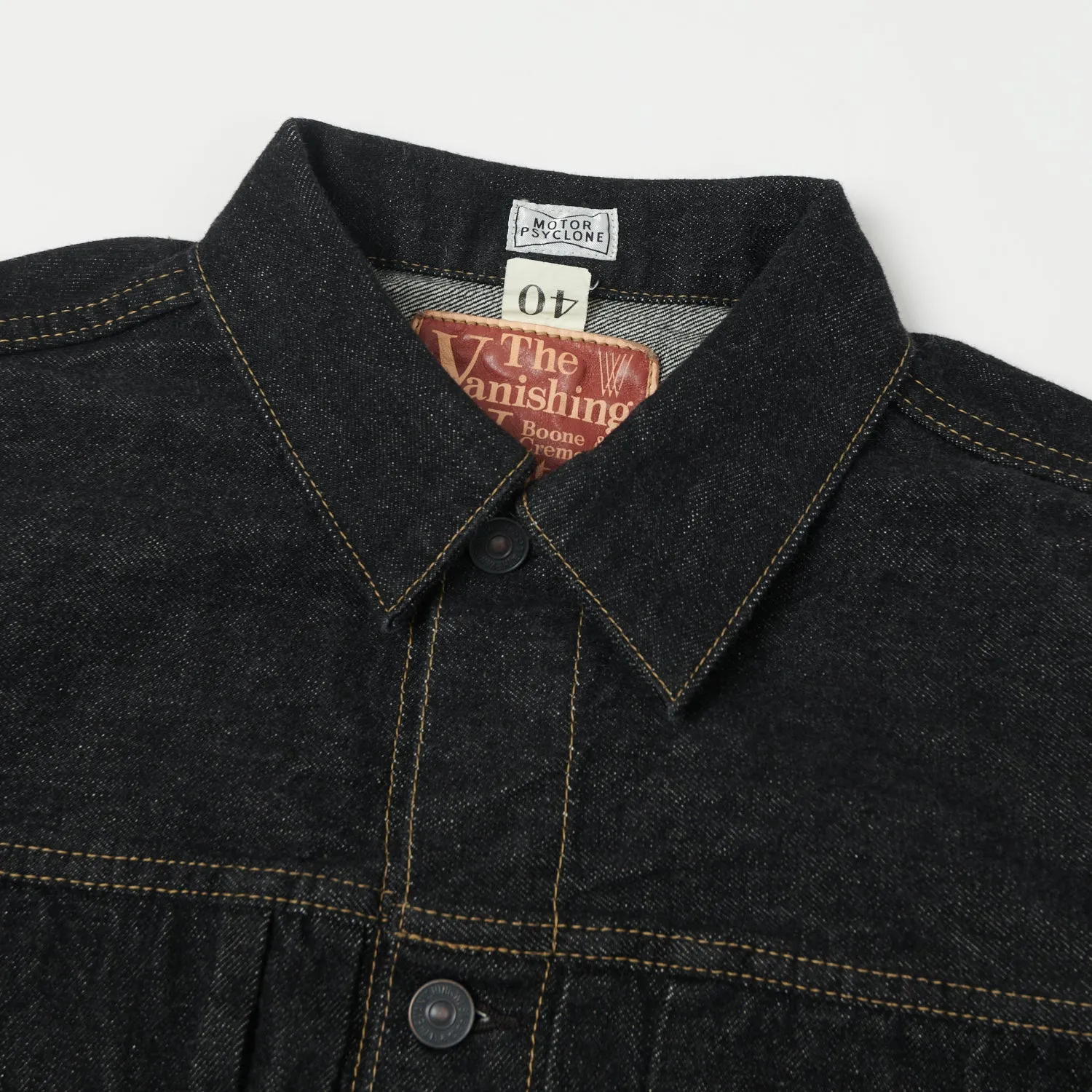 Freewheelers 507B 'The Vanishing West' 14oz Type II Denim Jacket - Black