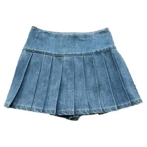 Girl Pleated Skorts - Blue - SG2312114B