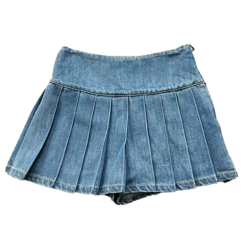 Girl Pleated Skorts - Blue - SG2312114B